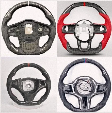 We now carried custom Carbon Fiber / Alcantara / Leather / Color Stitching / Suede / Optional Led Custom Integrated Shift Light available for most years, makes, and models! 

No core is needed! 

🏎 Aftermarket Performance Parts
💰Financing available