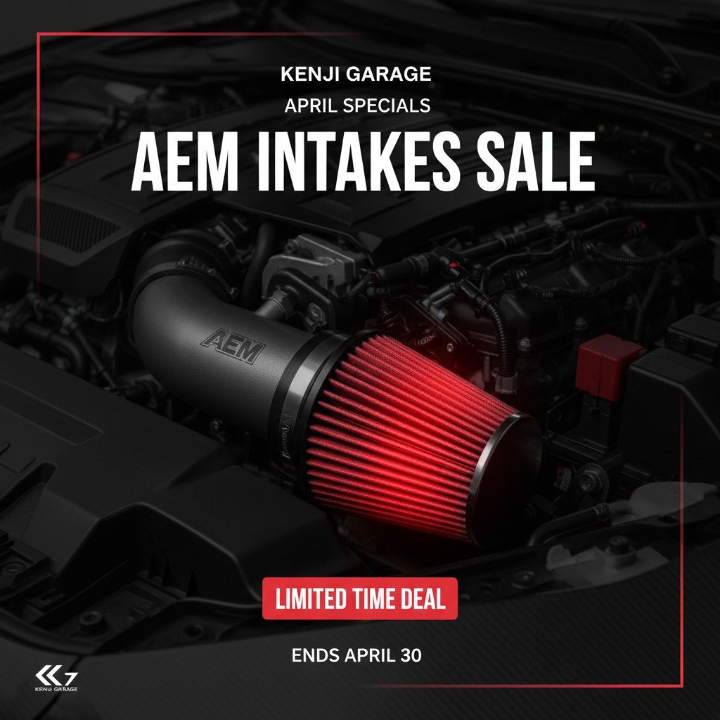 This month special on Aem Intakes &amp; Filters. 

🏎 Aftermarket Performance Parts
💰Financing available
📧 info@kenjigarage.com
📲 714-417-2698
🌎 Ship World Wide
💻 www.kenjigarage.com

#aemintake #aem #kenjigarage #intakes #aeminduction