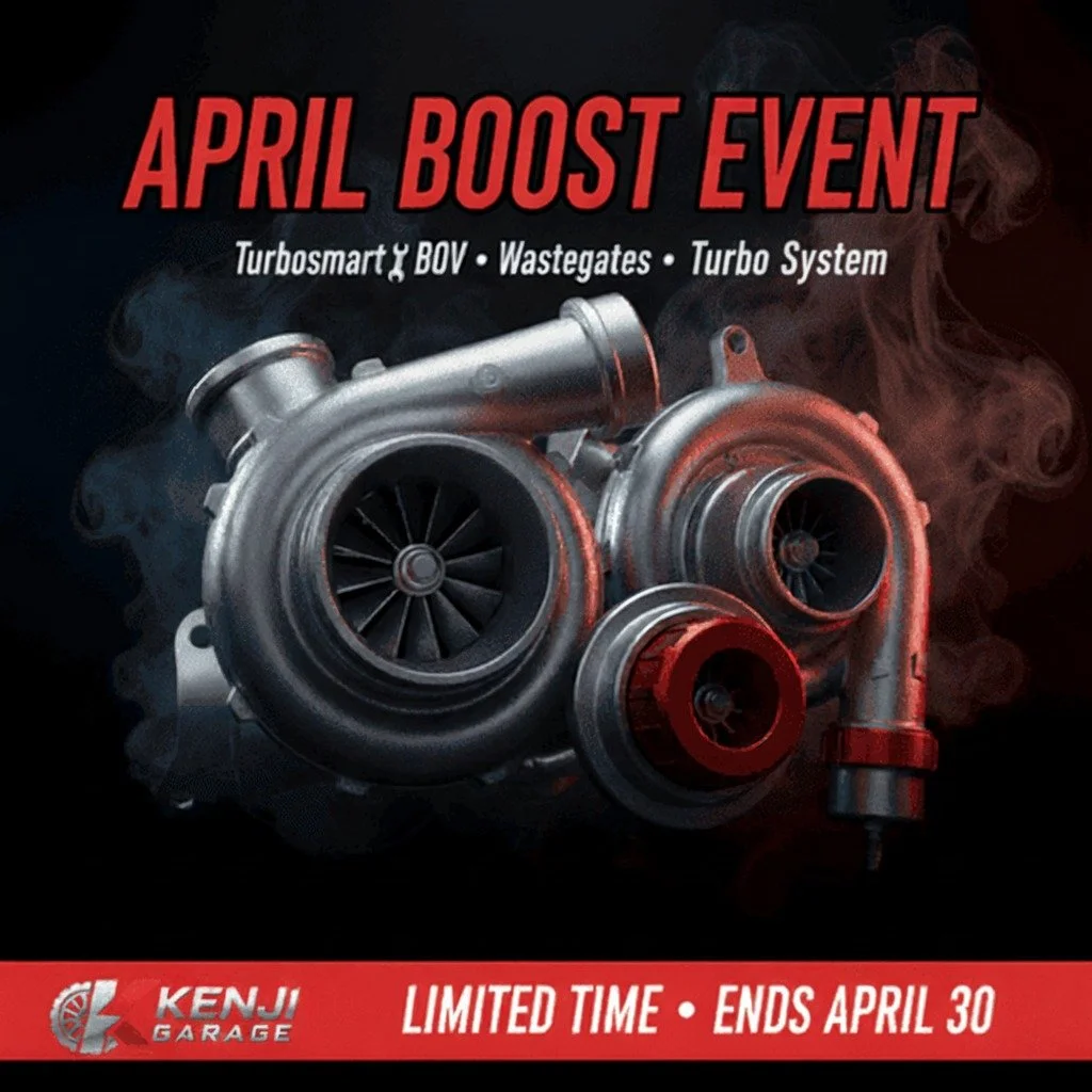 This Month Special on Turbosmart. Hit us up for deals on turbochargers, blow off valves, boost controllers, wastegates, and more boosted products!

🏎 Aftermarket Performance Parts
💰Financing available
📧 info@kenjigarage.com
📲 714-417-2698
🌎 Ship