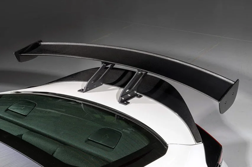 HKS 22+ Subaru BRZ / 22+ Toyota GR86 Body Kit Type-S Rear Wing

Part Number: 53004-AT026

Details:

Rear Wing

Main wings and wingtip plates are made of light-weighted CFRP. Designed aluminum struts are painted with matte black.

The wing cross secti