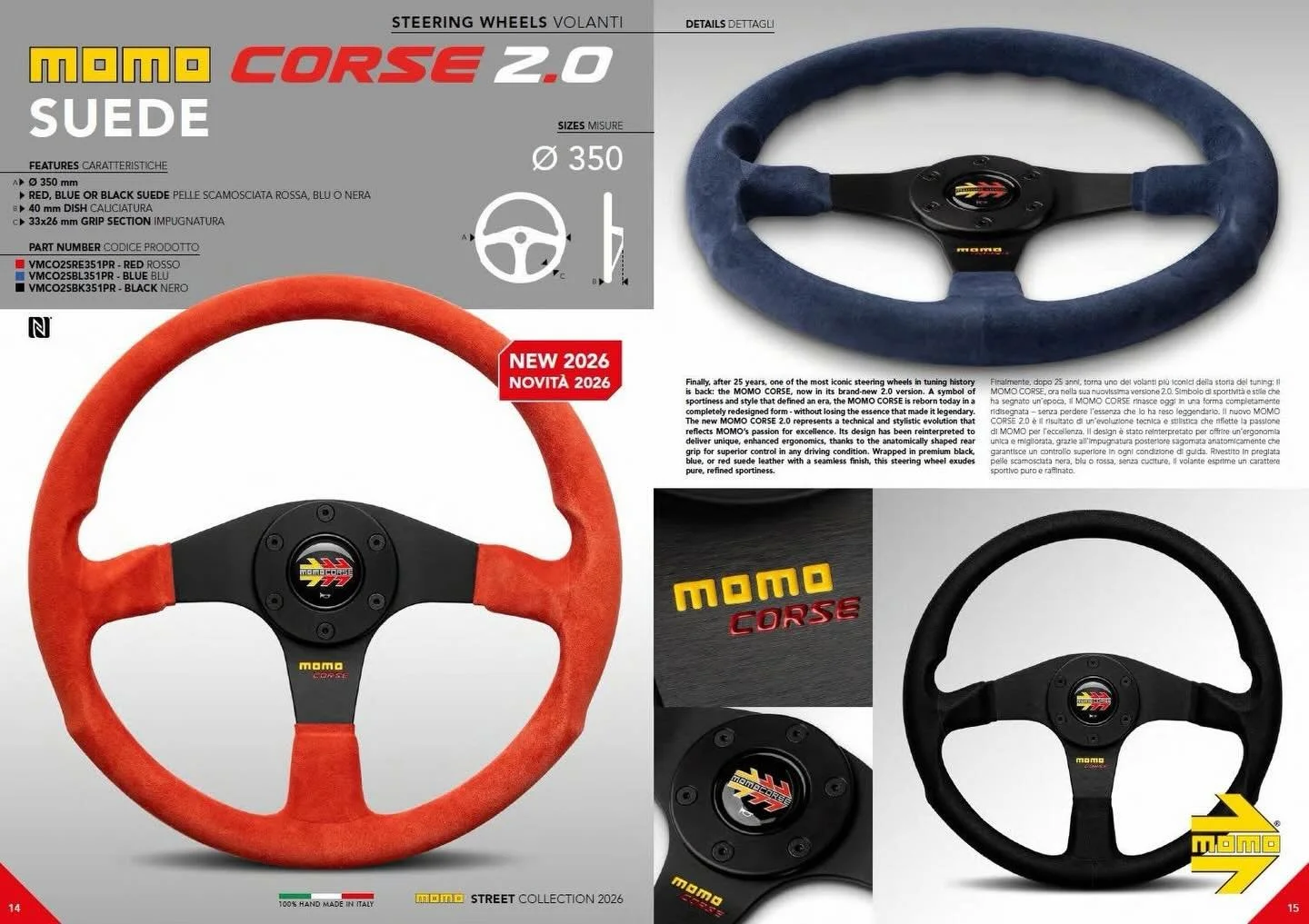 MOMO STEERING WHEEL: CORSE 2.0 SUEDE (350mm/RED)

Part Number: VMCO2SRE351PR

🏎 Aftermarket Performance Parts
💰Financing available
📧 info@kenjigarage.com
📲 714-417-2698
🌎 Ship World Wide
💻 www.kenjigarage.com

#momosteeringwheel #kenjigarage #s