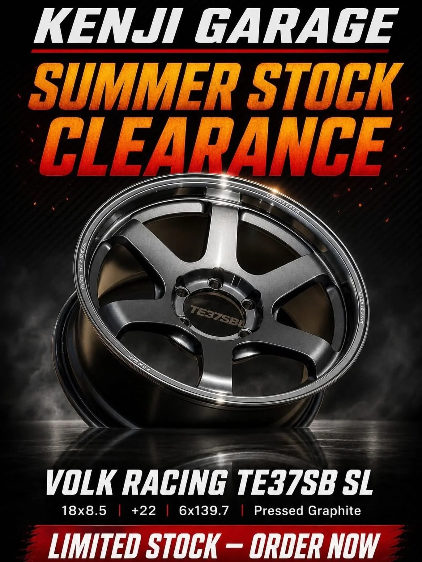 Kenji&rsquo;s Summer Special Volk Racing TE37SB 18x8.5 +22 6x139.7 Pressed Graphite

Hurry these offers will not last long! While supply last.

Dm us for inquiries 

🏎 Aftermarket Performance Parts
💰Financing available
📧 info@kenjigarage.com
📲 71
