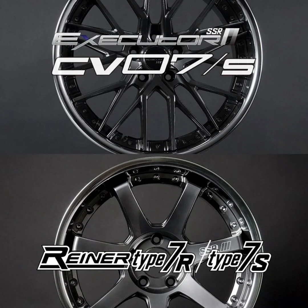 SSR Executor CV07/s &amp; Reiner Type 7R / Type 7S

Dm for inquires!

🏎 Aftermarket Performance Parts
💰Financing available
📧 info@kenjigarage.com
📲 714-417-2698
🌎 Ship World Wide
💻 www.kenjigarage.com

#ssrwheels #kenjigarage #ssrcv07s #ssrrein