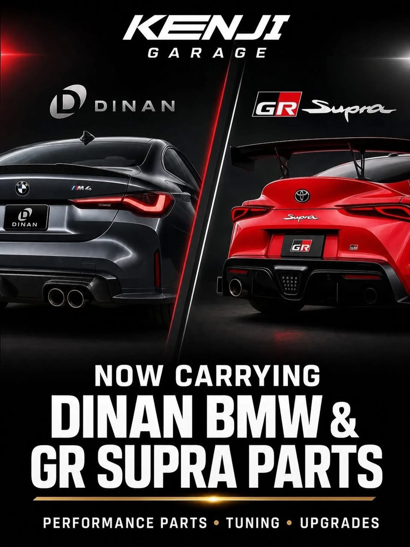 We now carry Dinan Engineering BMW &amp; Toyota GR Parts!

DM us for inquires!

🏎 Aftermarket Performance Parts
💰Financing available
📧 info@kenjigarage.com
📲 714-417-2698
🌎 Ship World Wide
💻 www.kenjigarage.com

#bmw #340i #m2 #supra #kenjigara