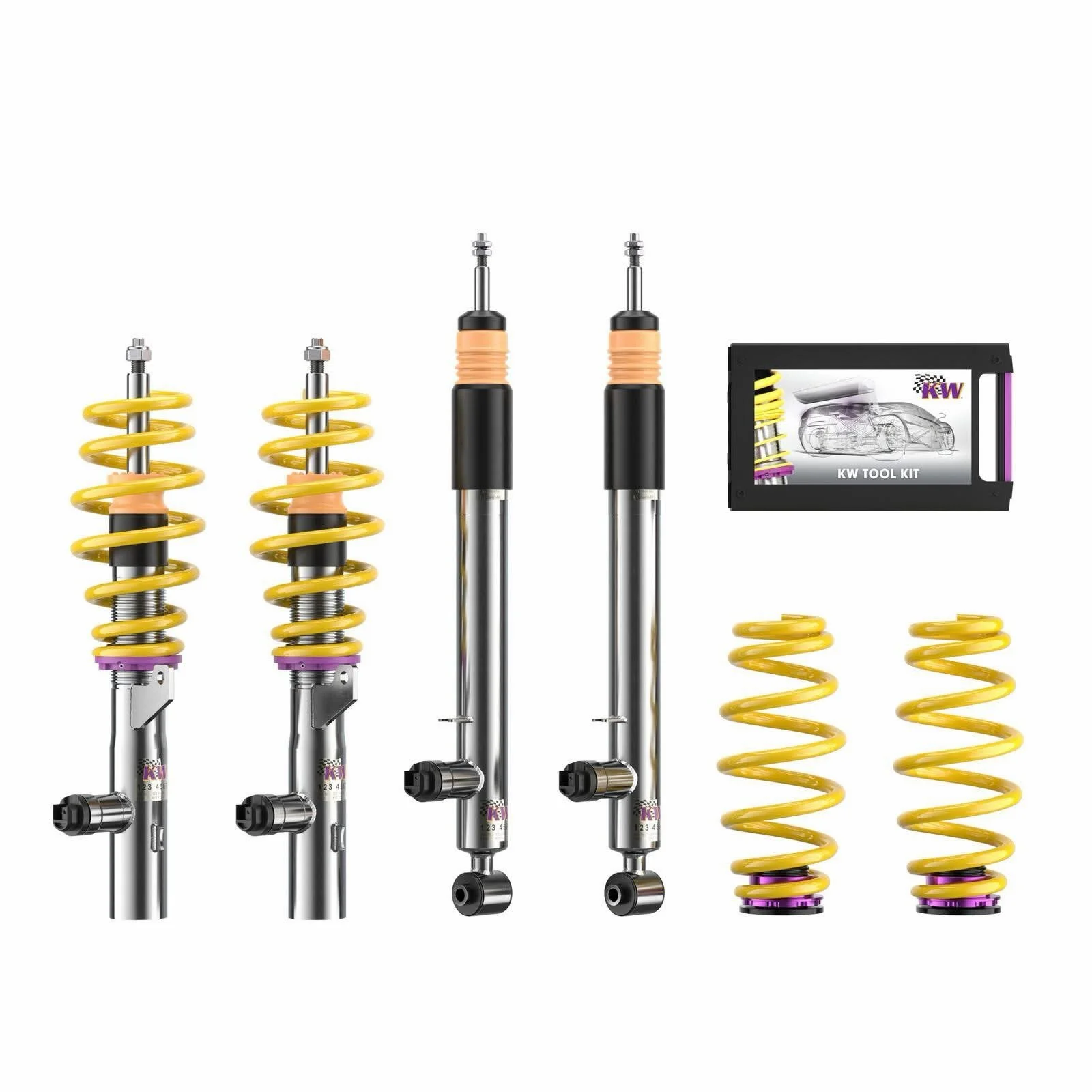 KW Suspension DDC Plug And Play Coilover Kit: Porsche 911 (997)

Part Number: 39071005

Details:

Direct DDC Plug &amp; Play integration with factory Porsche PASM electronic damping controls
Continuously adjustable ride height for enhanced handling a