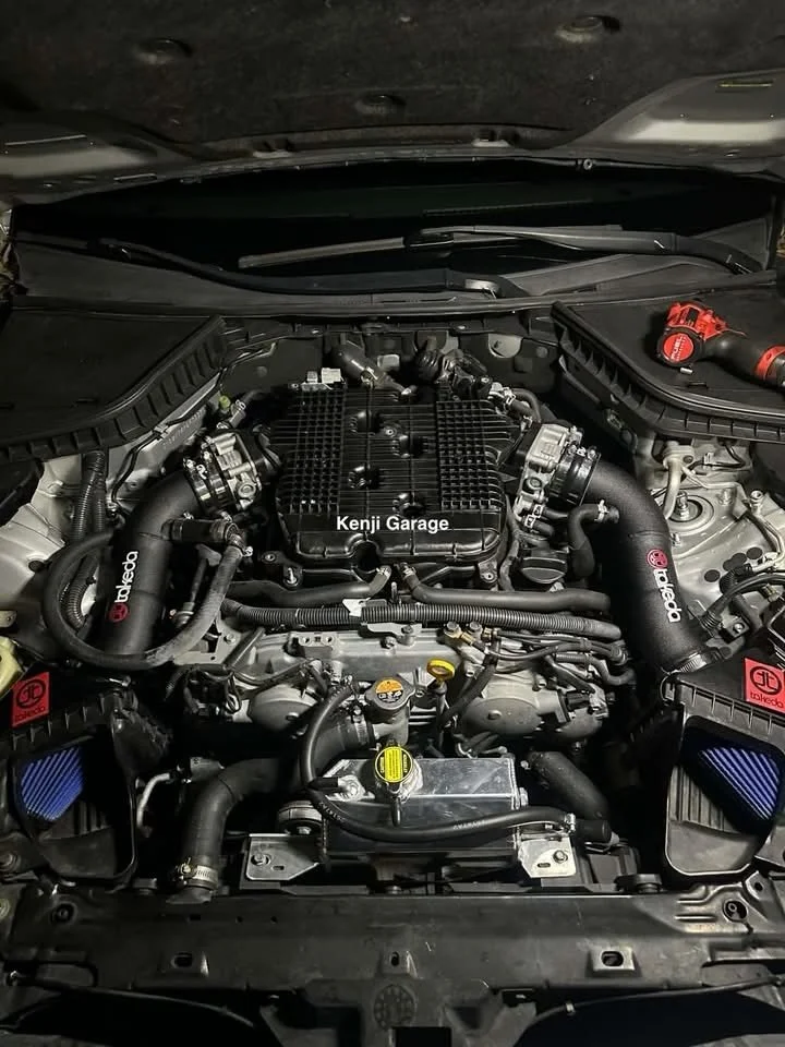aFe Takeda Stage 2 Dual Air Intake System  w/ Pro 5R Media Black 14-15 Infiniti Q50

Part Number: TR-3019B-R

CARB EO: D-550-21

Details: 
In-house (at aFe) Dyno testing resulted in max gains of 11 HP and 20 lbs. x ft. of torque
Outflows factory inta
