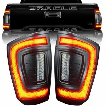 Oracle Lighting 2016-2023 Gen 3 Toyota Tacoma Flush Style LED Tail Lights

Part Number: 5911-504

Details:

Protruding out significantly less than the factory tail lights, this low-profile design has a more streamlined appearance while also reducing 