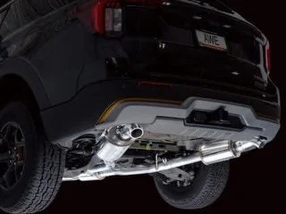 AWE Tuning 2021+ Ford Explorer Tremor 3.0TT 0FG Dual Rear Exit Exhaust w/ Bash Guard

Part Number: 3015-28625

Dual 3-inch cat-back design with drone-canceling 180 Technology
Precision X-pipe delivers a deeper EcoBoost exhaust note
Dual high-tuck Bas