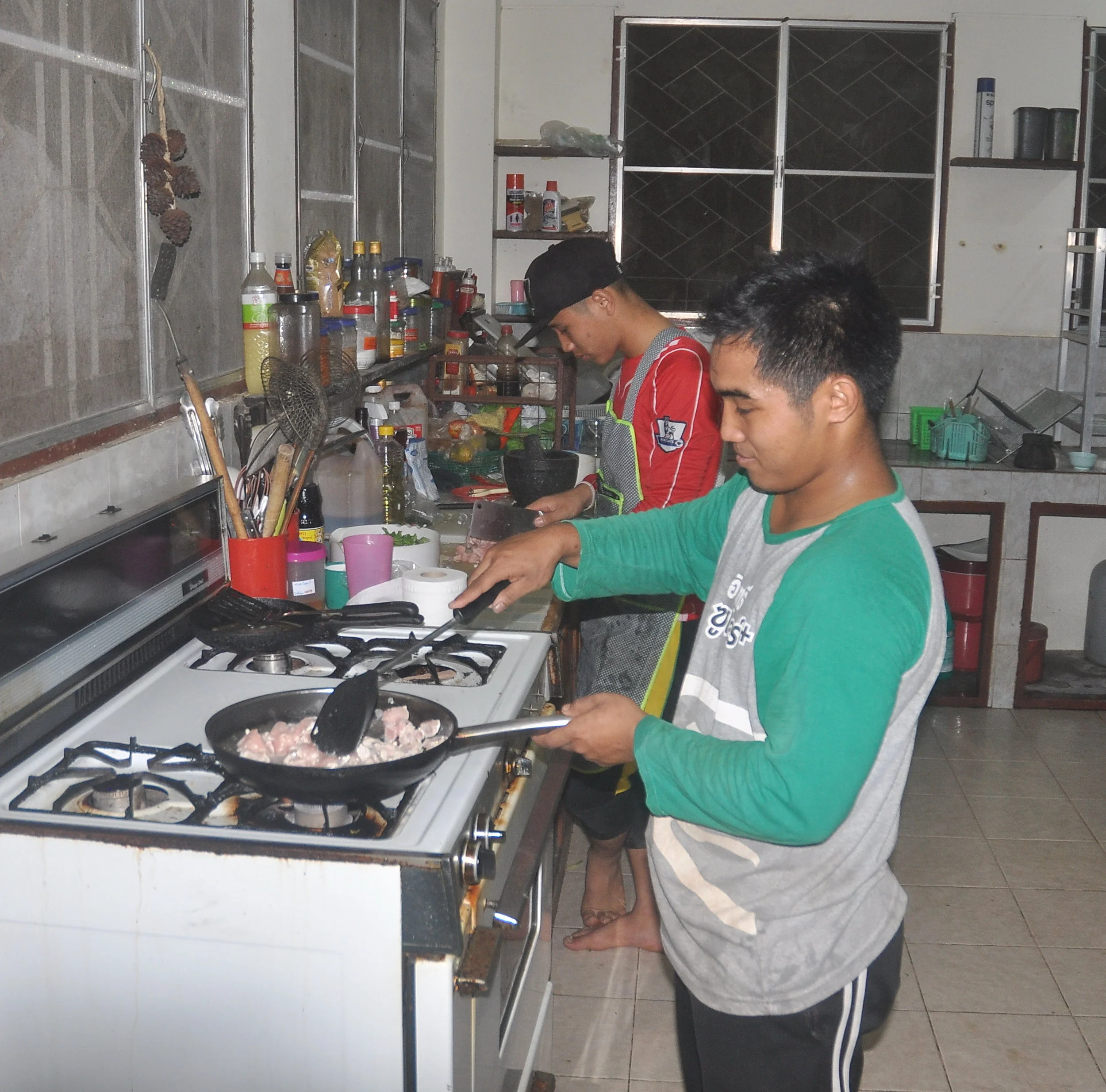 Learning important cooking skills