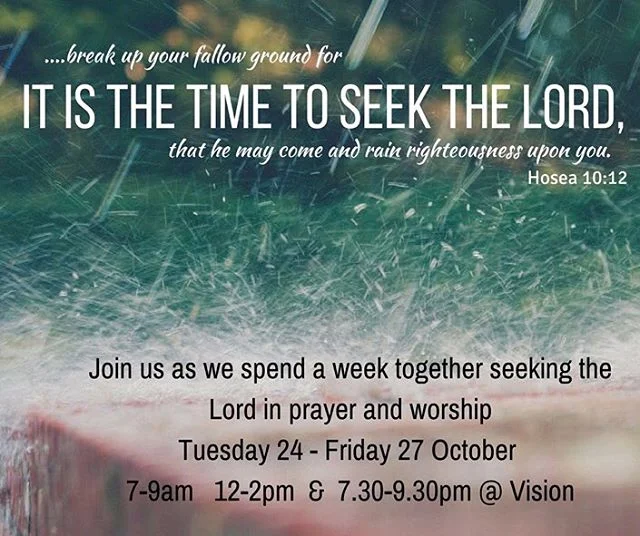 Hey Vision Women, we have set aside this week as a church to seek the Lord in prayer and worship. We’d love to see you, simply come when you can, ready and expectant; Our God is faithful. #prayingwomen #godbreakthrough