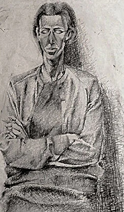lady model pencil on paper 50 x 70 cm 1972