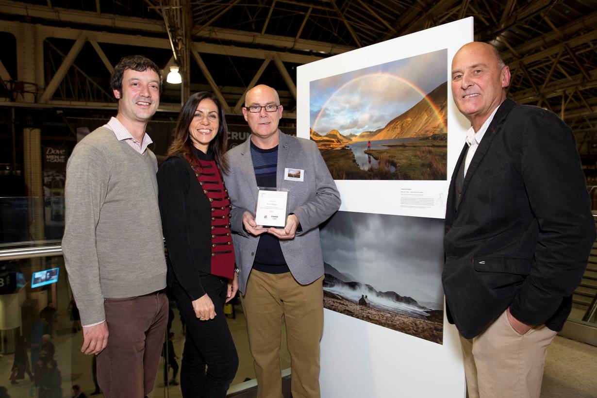 L to R Tim Holt from Visit Britain, Julia Bradbury, Me and Charlie Waite