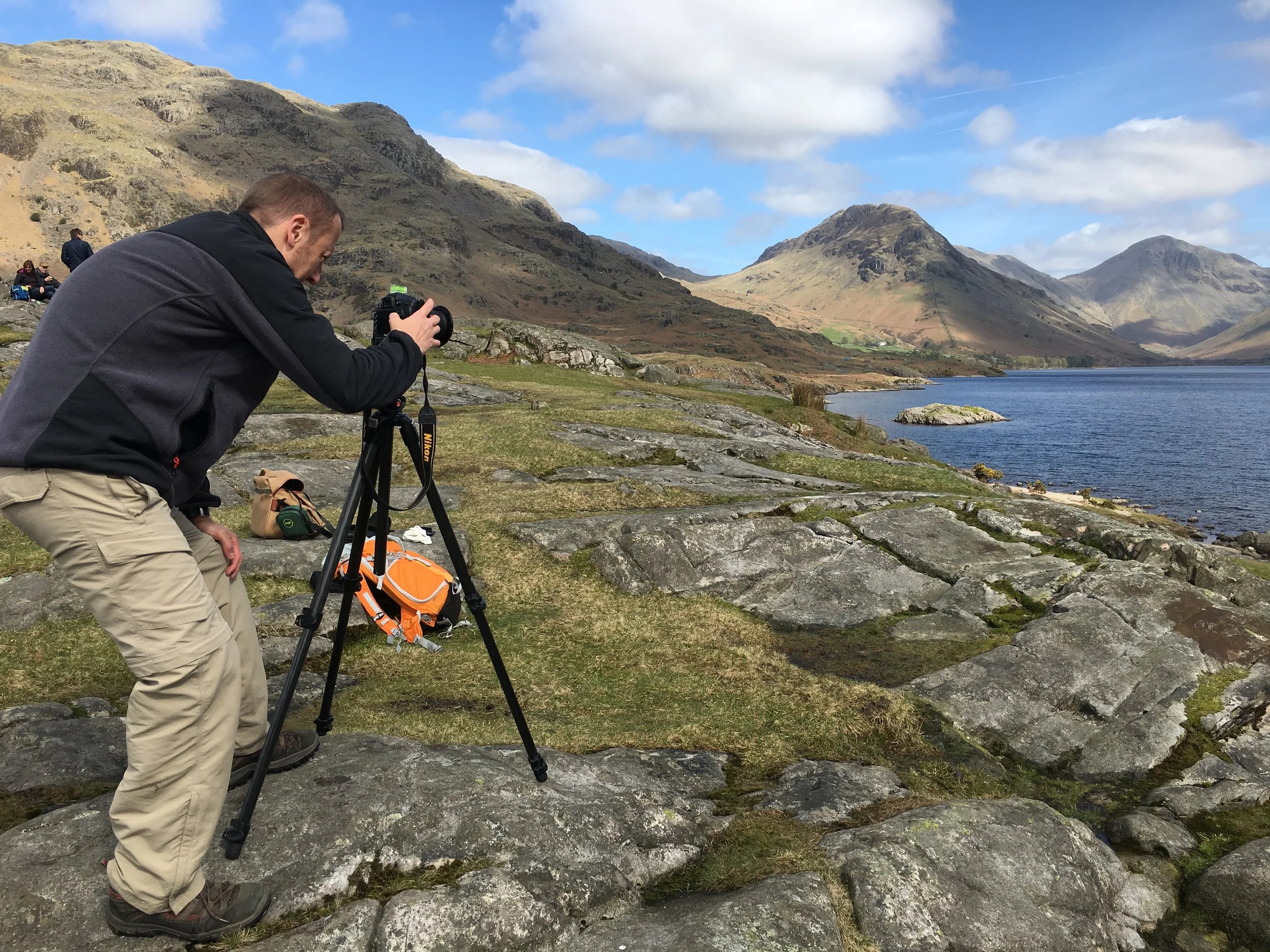 Sean above Wast Water on a glorious day