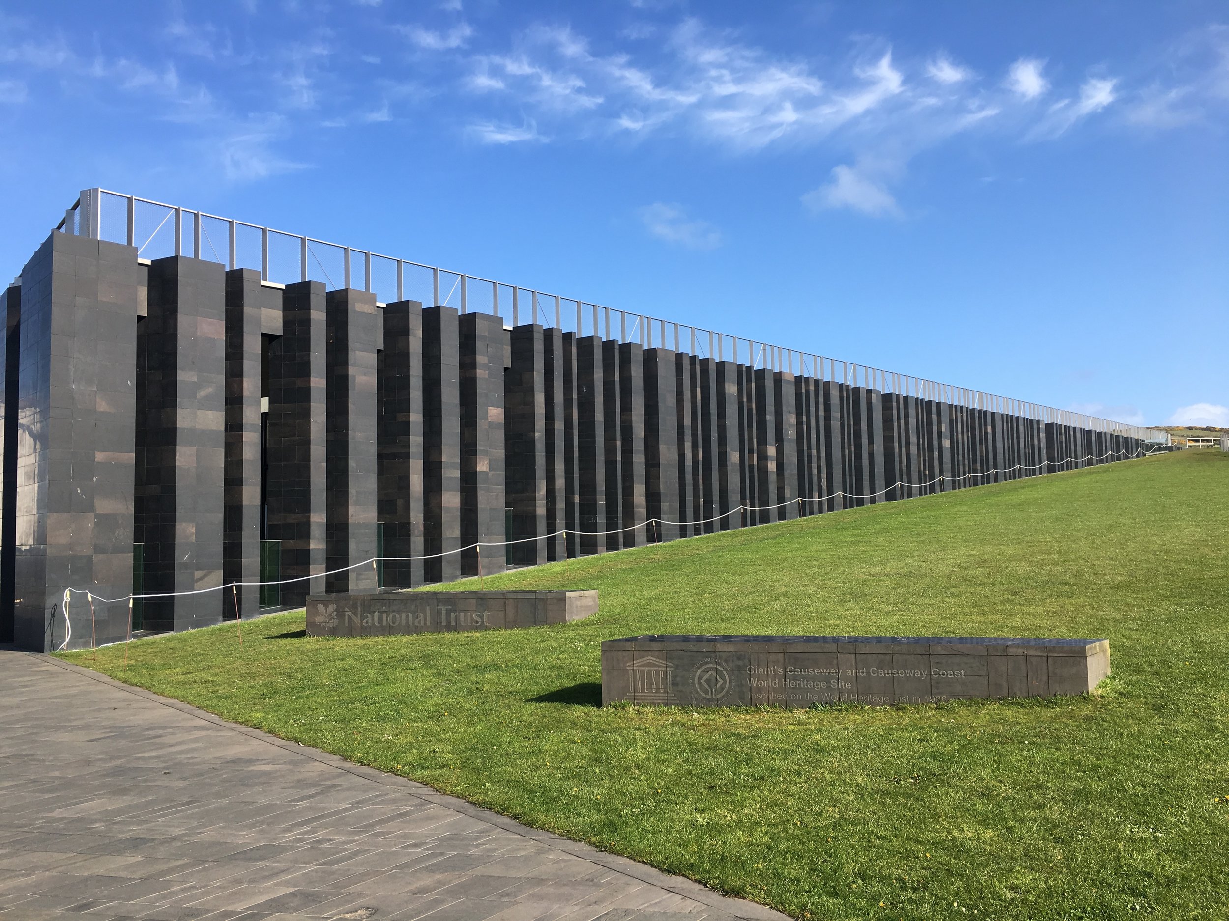 The National Trust visitor centre at The Giants Causeway. Fantastic place.