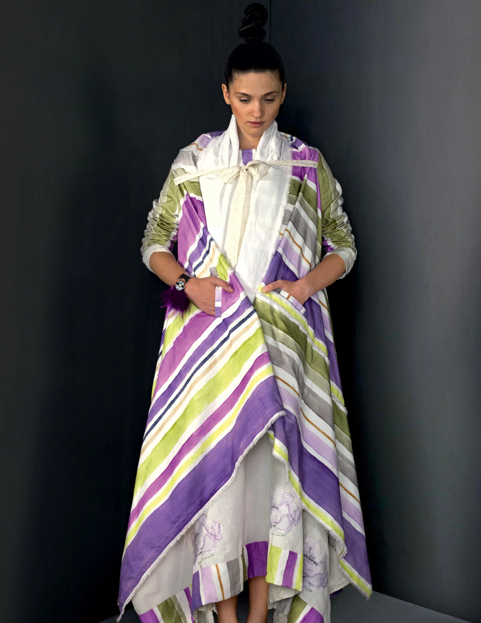 Model in Aneeth Arora's creation 