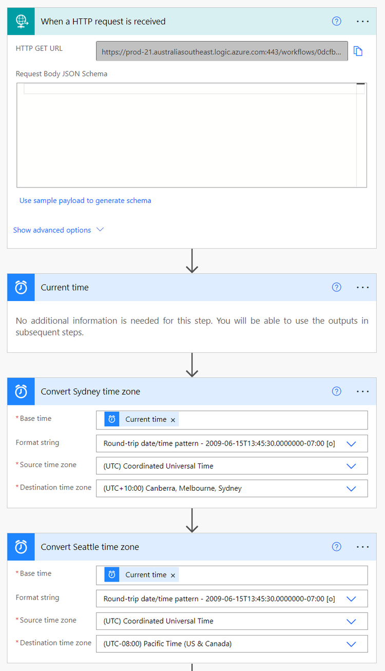 Using Power Automate to provide Timezone and Local Time to Power BI