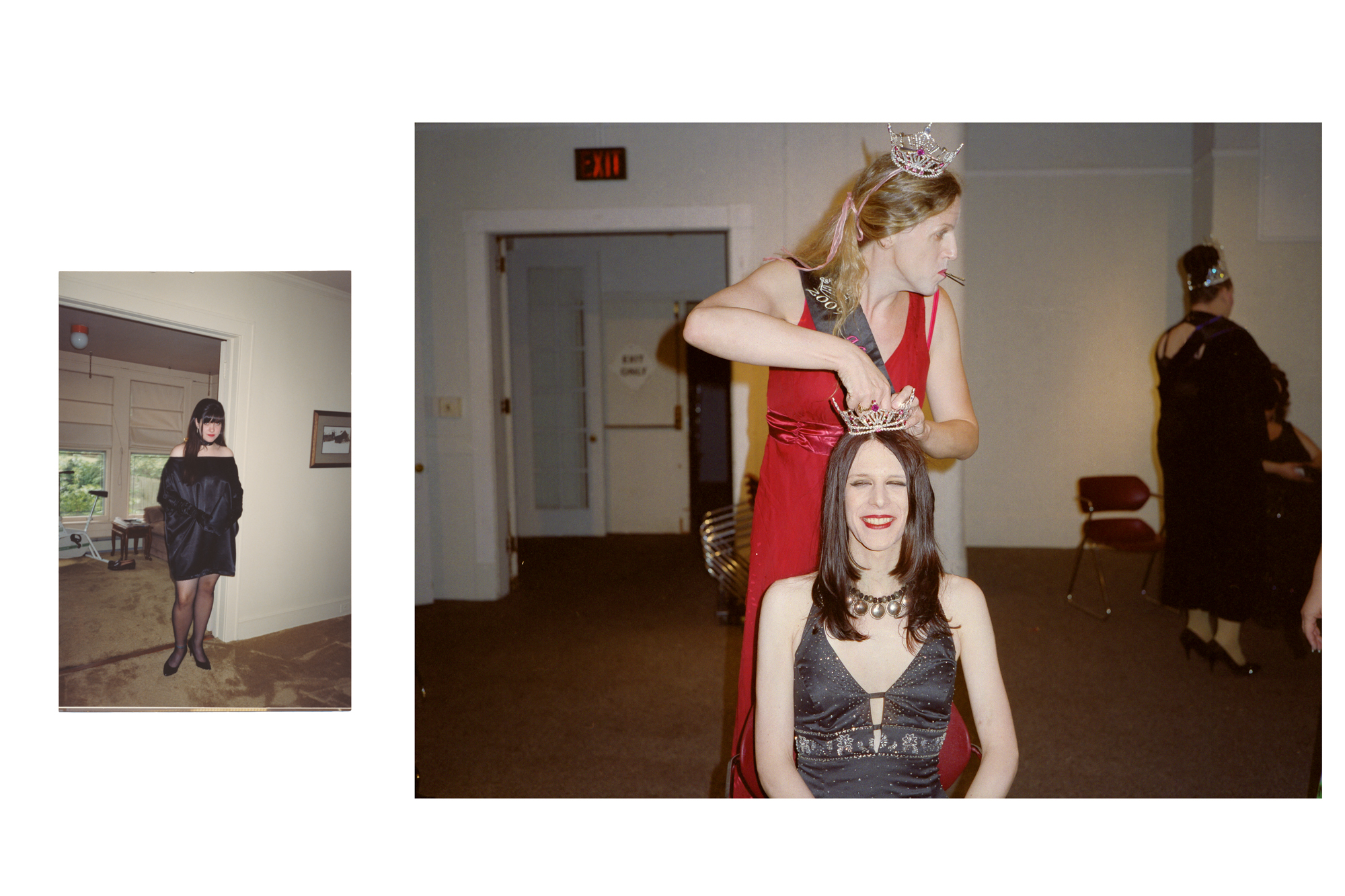  Jennifer (age 17), dressed for senior prom  Lorelei, crowning Miss Trans New England / 2012 