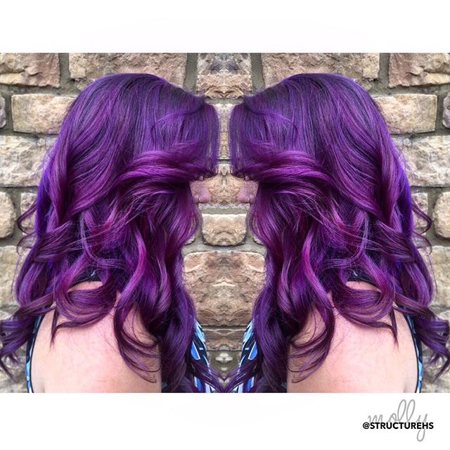 💜 PURPLE HAZE 💜 by Molly { @mollyj129 } #purplehair #structurehs