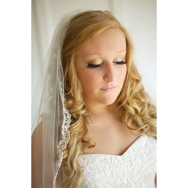 Bridal hair &amp; makeup by Brittany { @brittanyverke } #bridalhair #bridalmakeup #northGAwedding #lashes