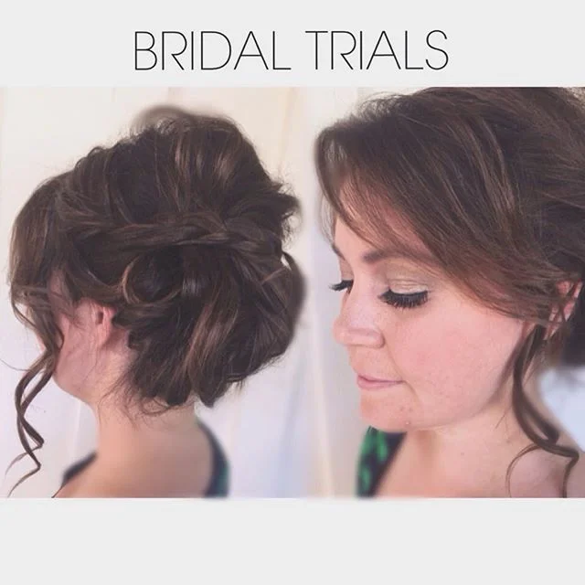 Bridal Trials are essential for many reasons:
&bull; Provides opportunity to meet your stylist prior to wedding day
&bull; Time to try different ideas and see what actually works or looks best
&bull; Gives Bride &amp; stylist a plan- most time effici