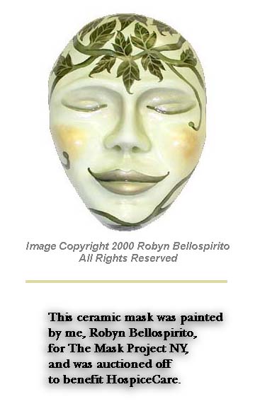  This ceramic mask was provided to me as part of The Mask Project NY. I painted it in oils. 