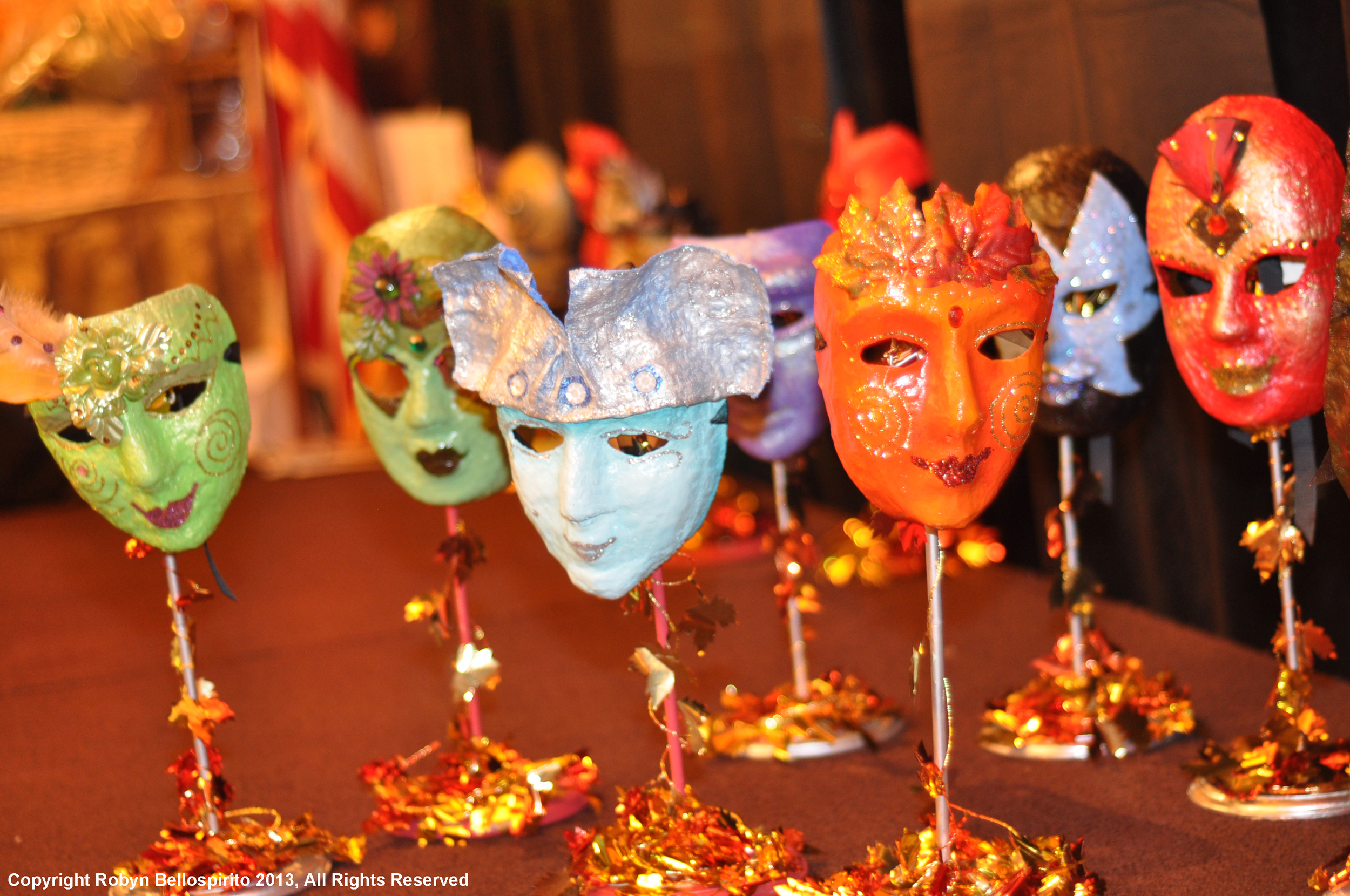 Papier-mache masks