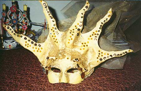 Papier Mache Sun Mask