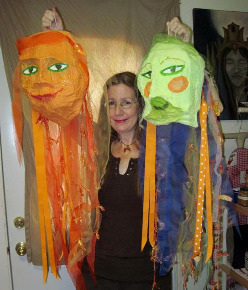 Papier Mache Heads for Gingerella