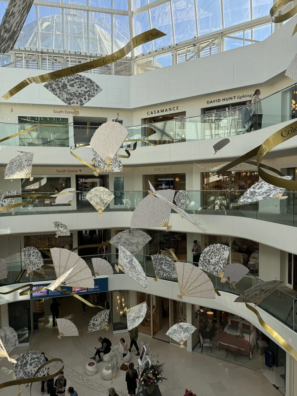 Design centre at Chelsea Harbour Focus Sept 24 Fan display 2