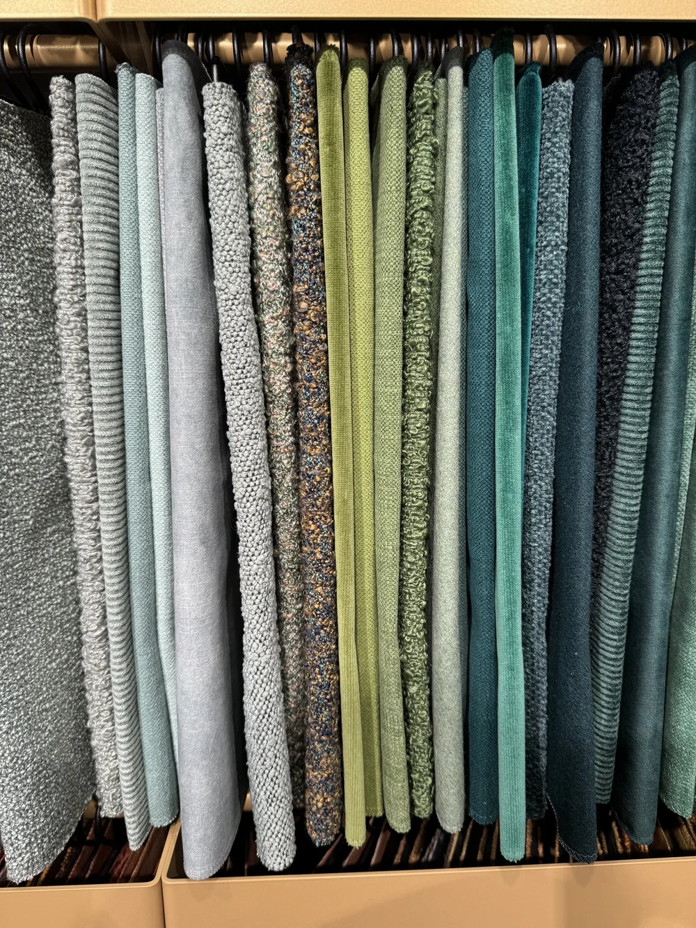 Casamance green upholstery fabrics