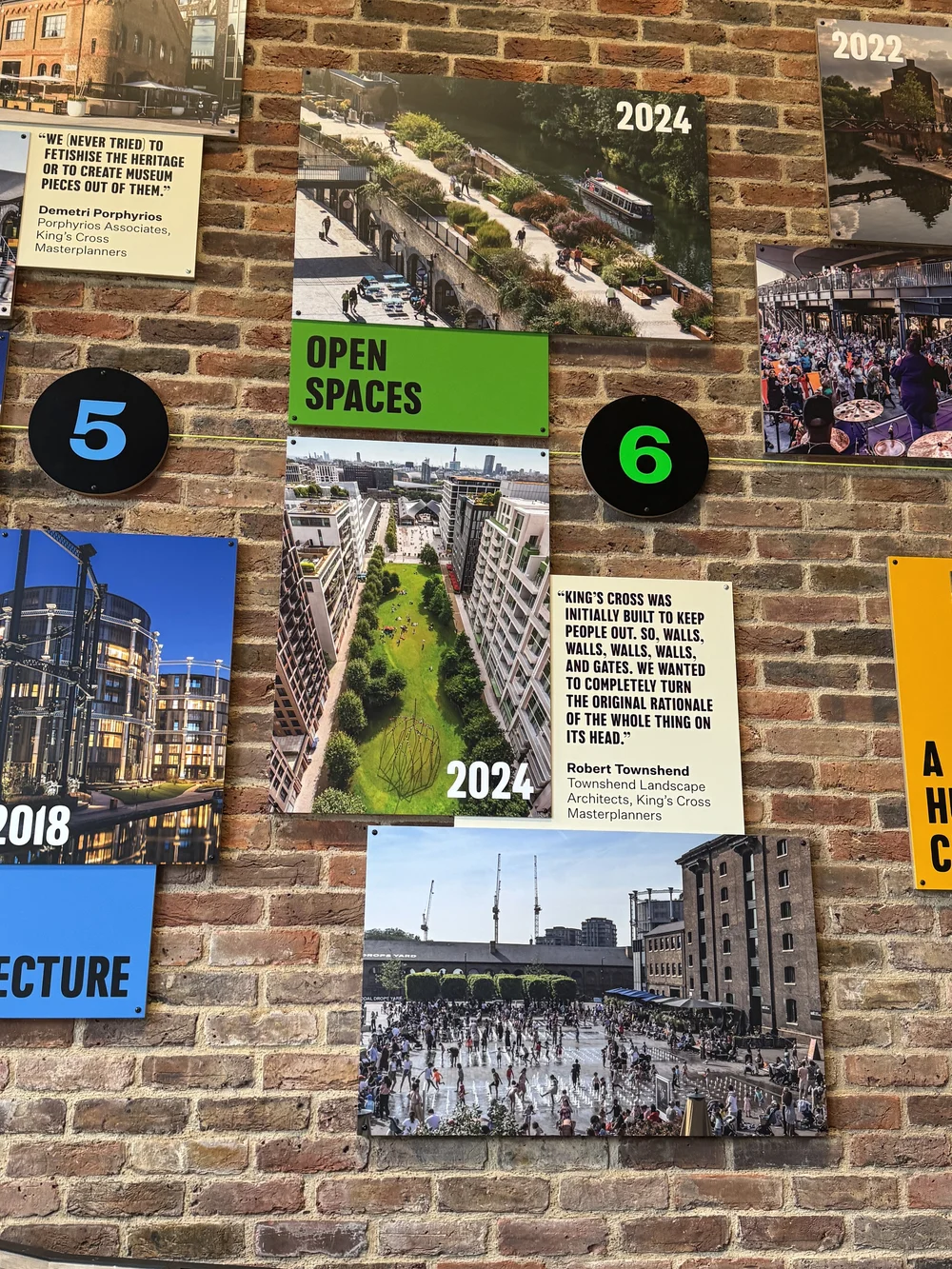 The Open Spaces display at King's Cross