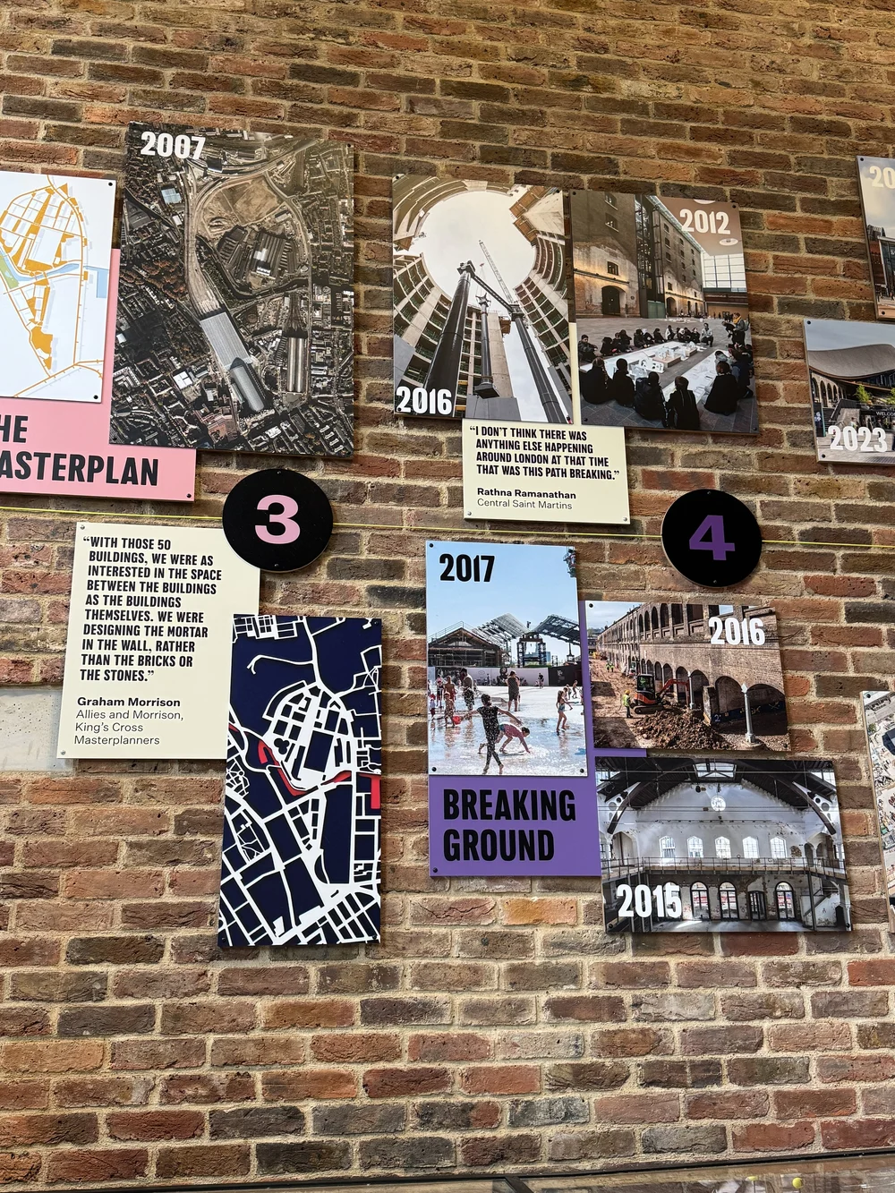 The Masterplan display at King's Cross