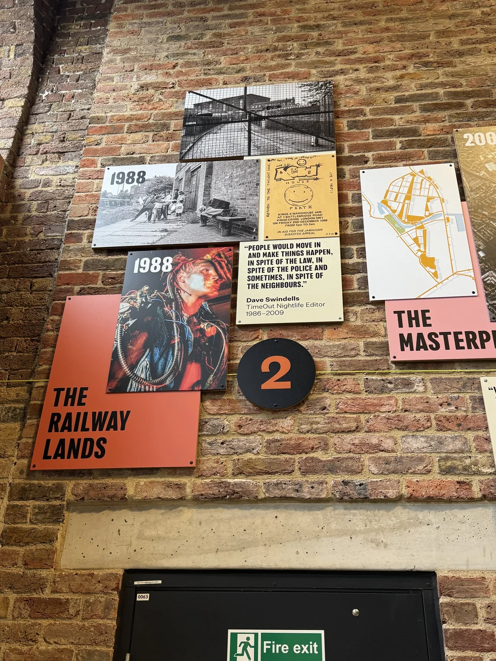 The Railway Lands display at King's Cross
