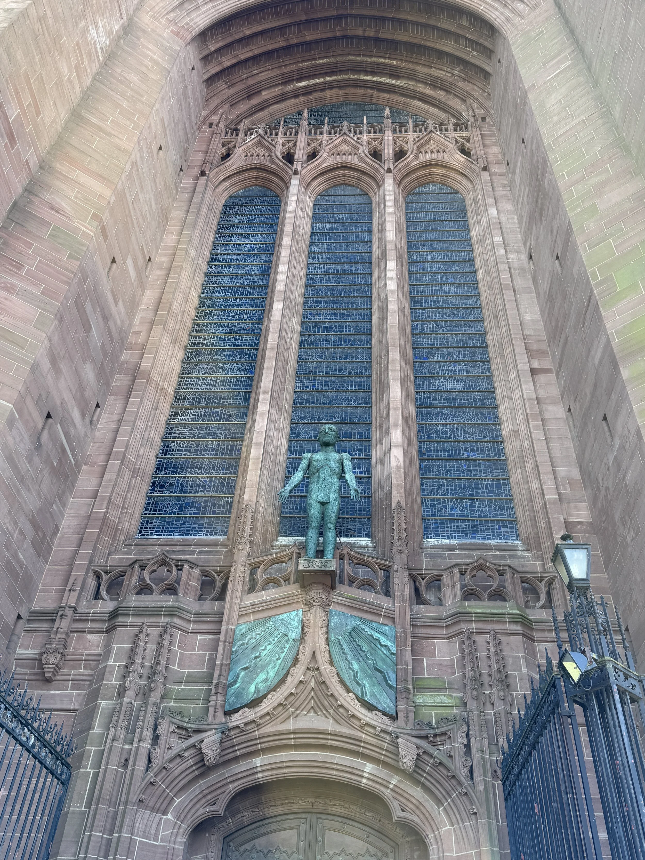 Great west window of Liverpool Cathedral
