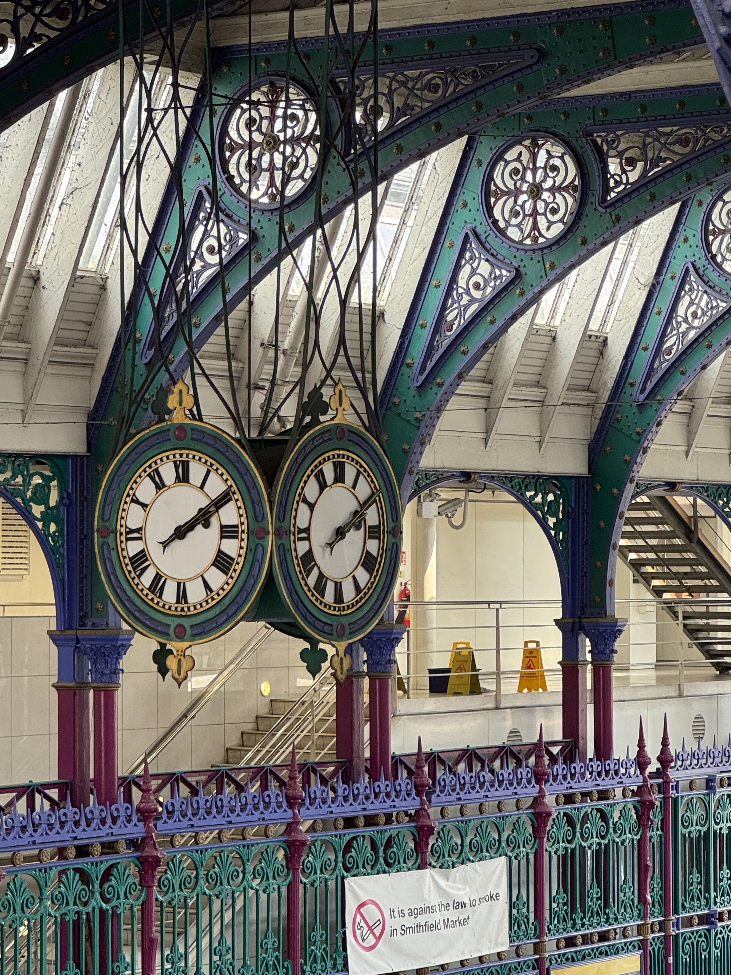 Clocks at the old meat market
