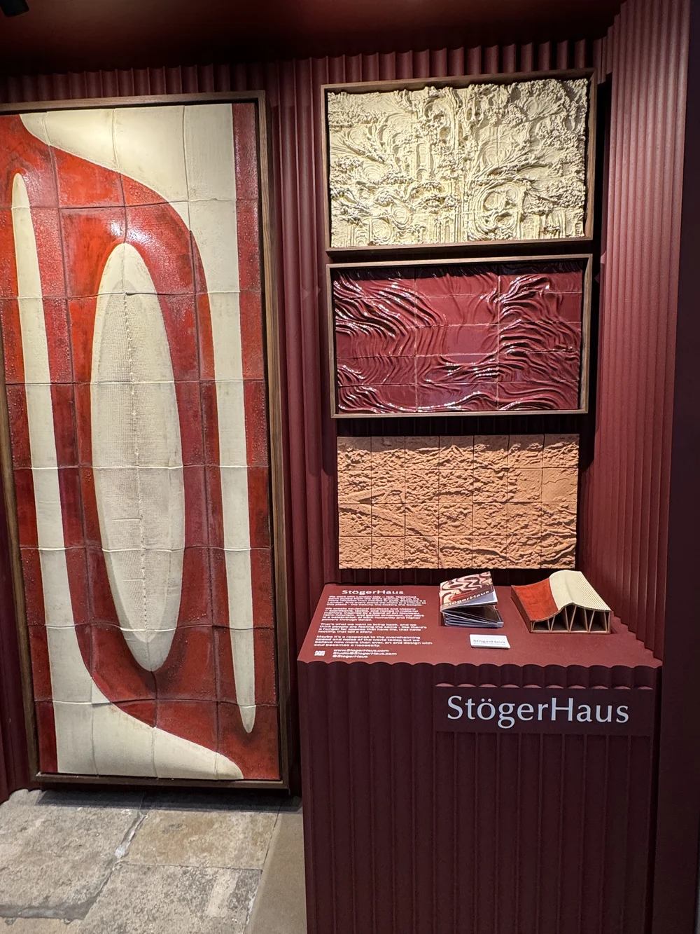 Ceramic Installations crafted from reclaimed London clay.