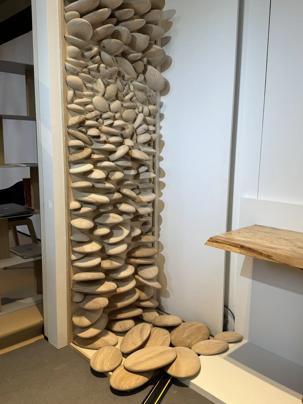 Pebble wall panel by Mathew Burt