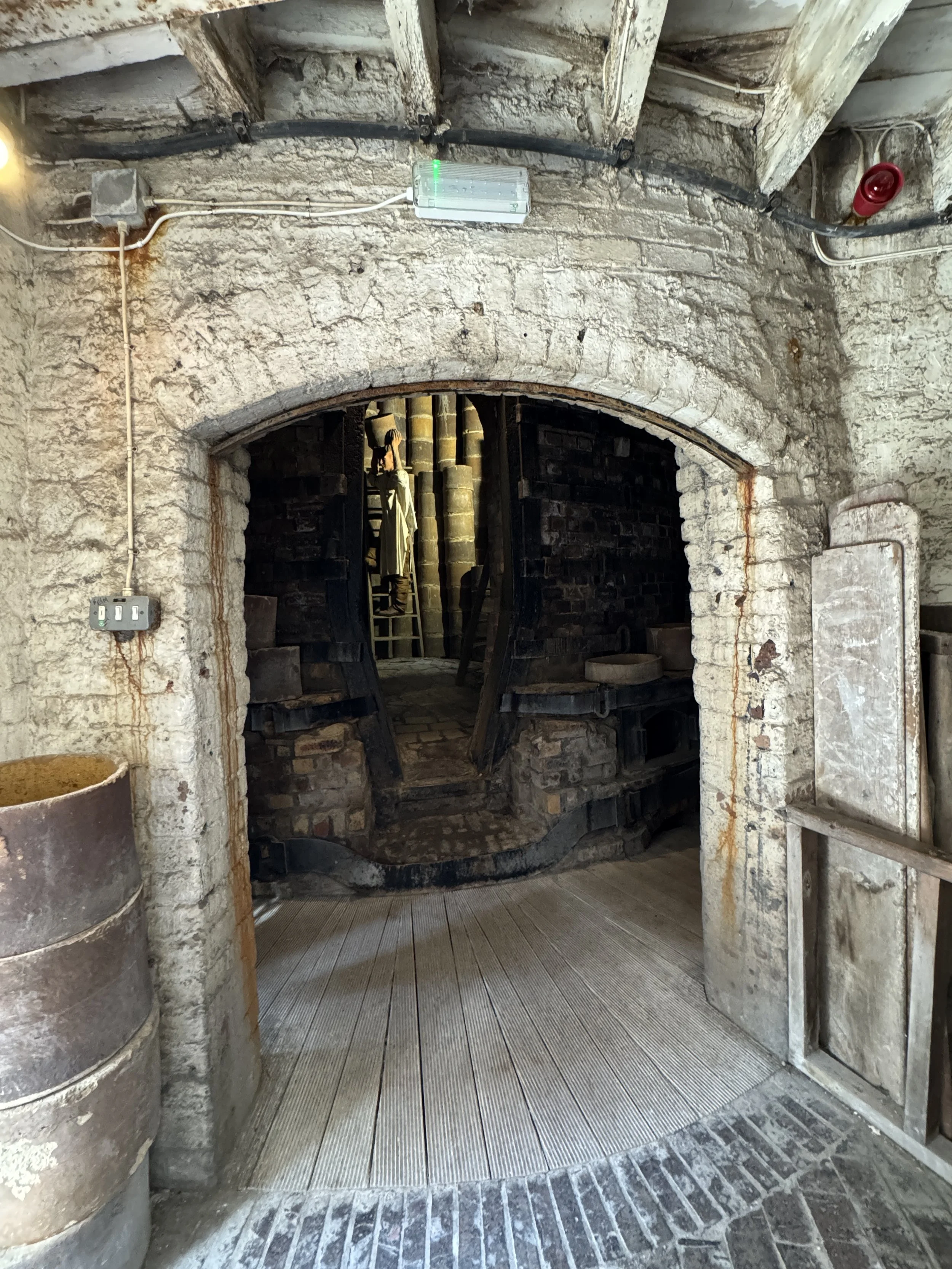 Arched doorway into a bottle kiln, Gladstone Pottery Museum
