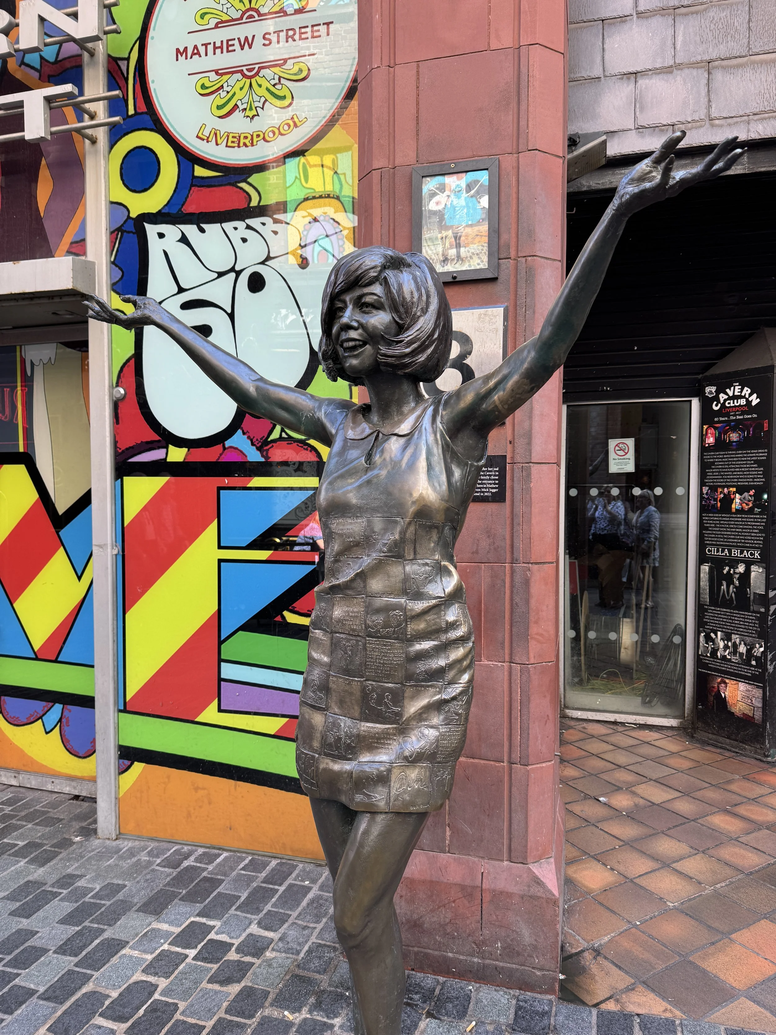 Cilla Black statue on Mathew Street, Liverpool