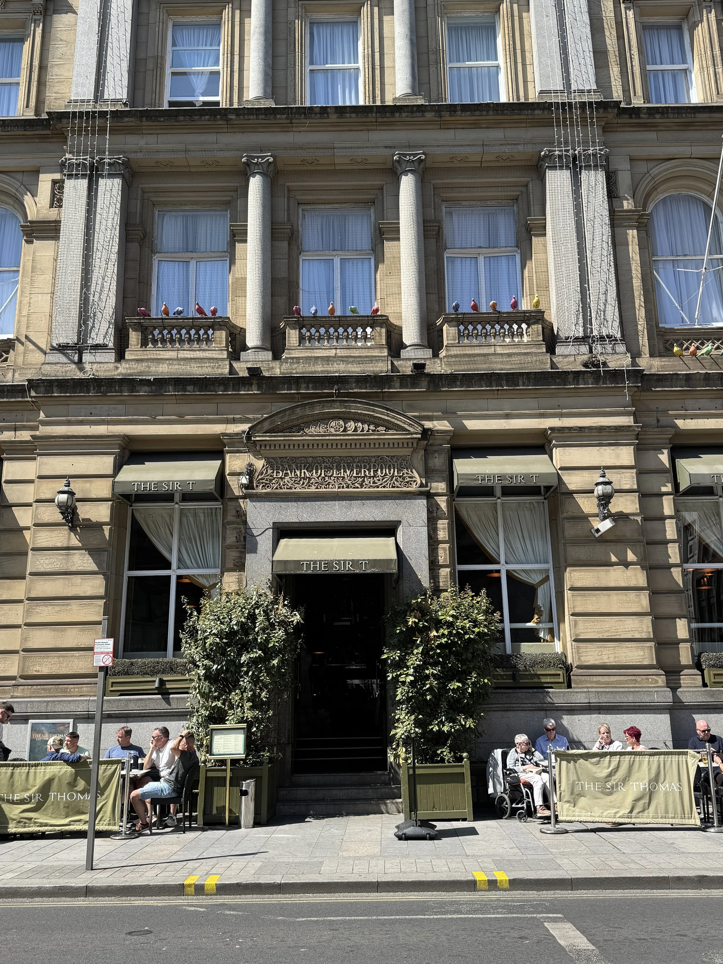 Classical stone building in Liverpool city centre
