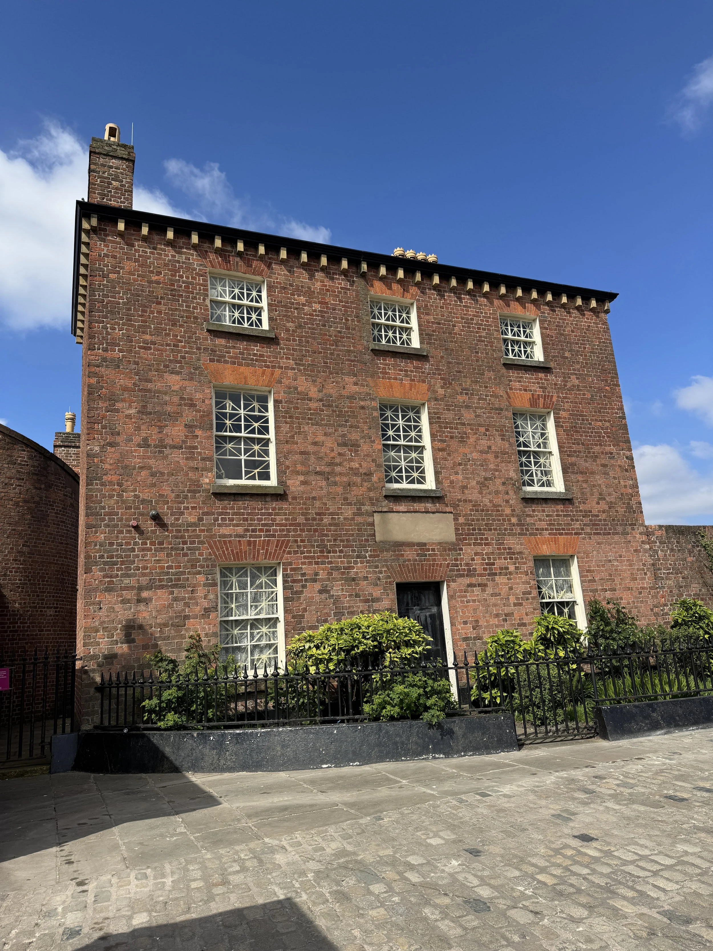 Georgian brick house in the Georgian Quarter, Liverpool