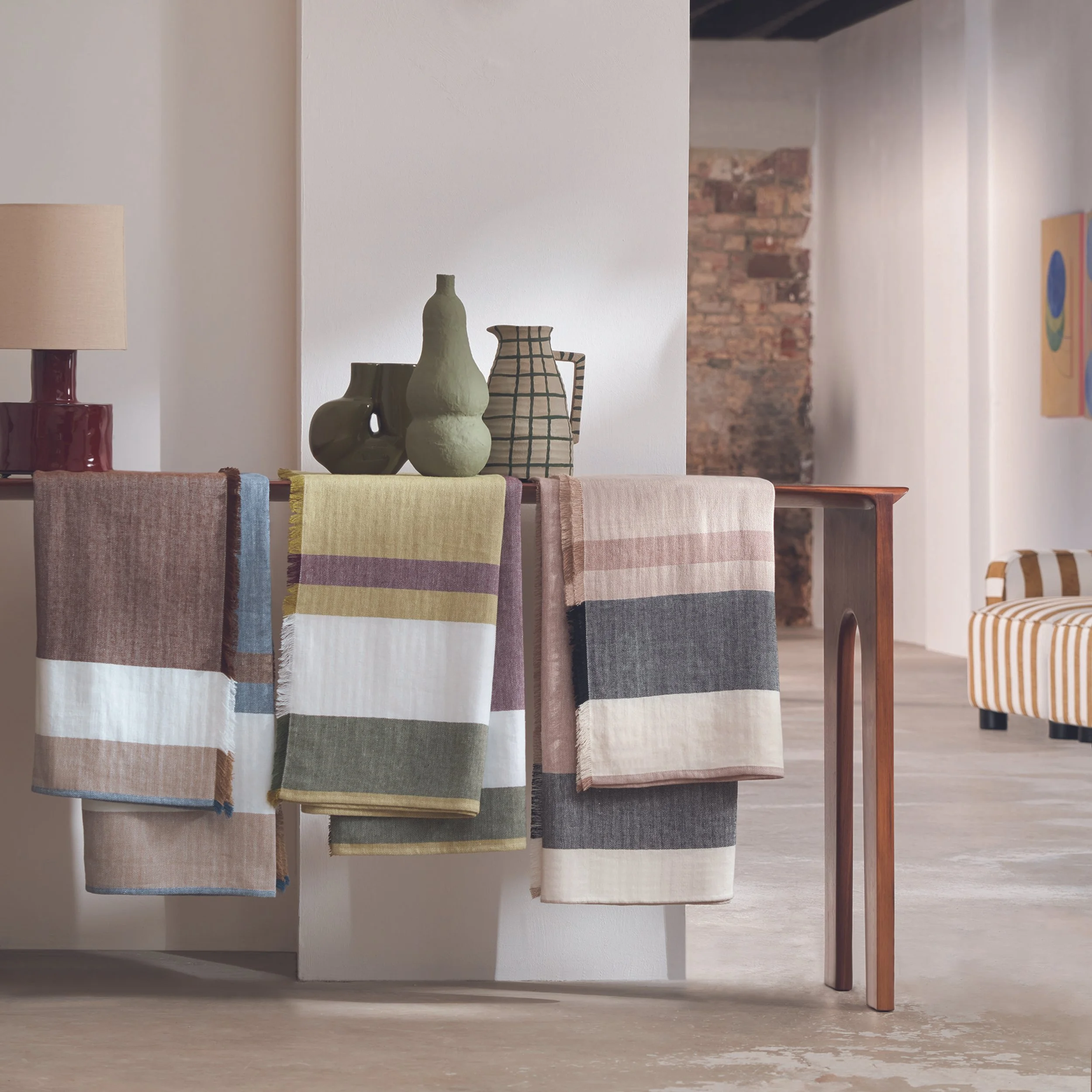Interior styling with cushions and textiles