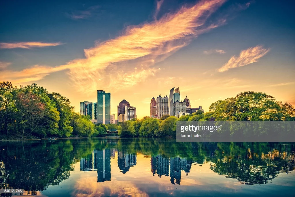 Atlanta Skyline at dusk, Georgia. USA.