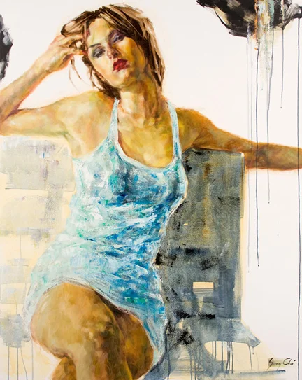 Vanity Fair II - 60 x 48 inches, Oil and Acrylic on Canvas - SOLD