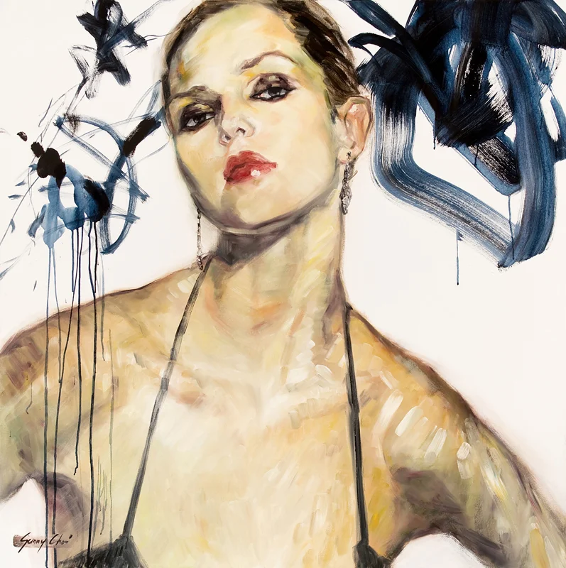 Vanity Fair - 48 x 48 inches, Oil and Acrylic on Canvas