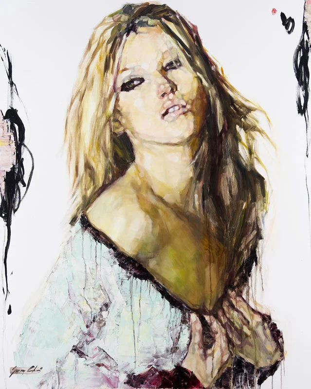 Kate XOXO - 60 x 48 inches, Oil and Acrylic on Canvas