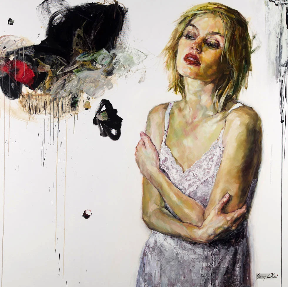 Between Love - 60 x 60 inches, Oil and Acrylic on Canvas