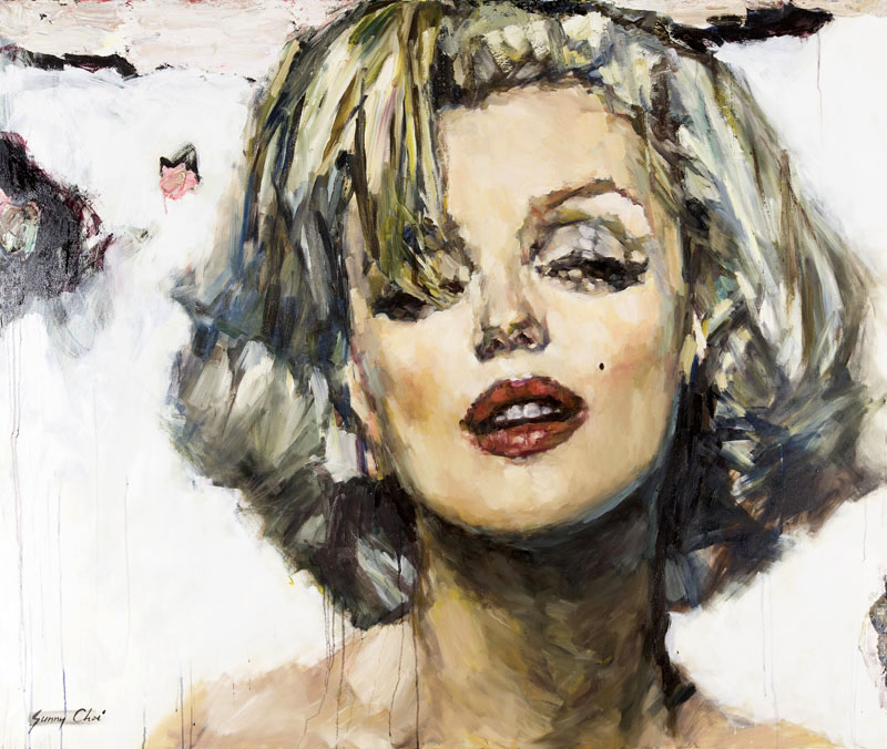 Marilyn, Candle in the Wind - 60 x 72 inches, Oil and Acrylic on Canvas - SOLD