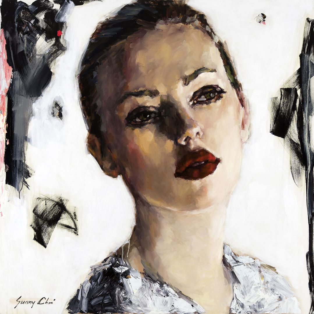 Scarlett - 60 x 60 inches, Oil and Acrylic on Canvas