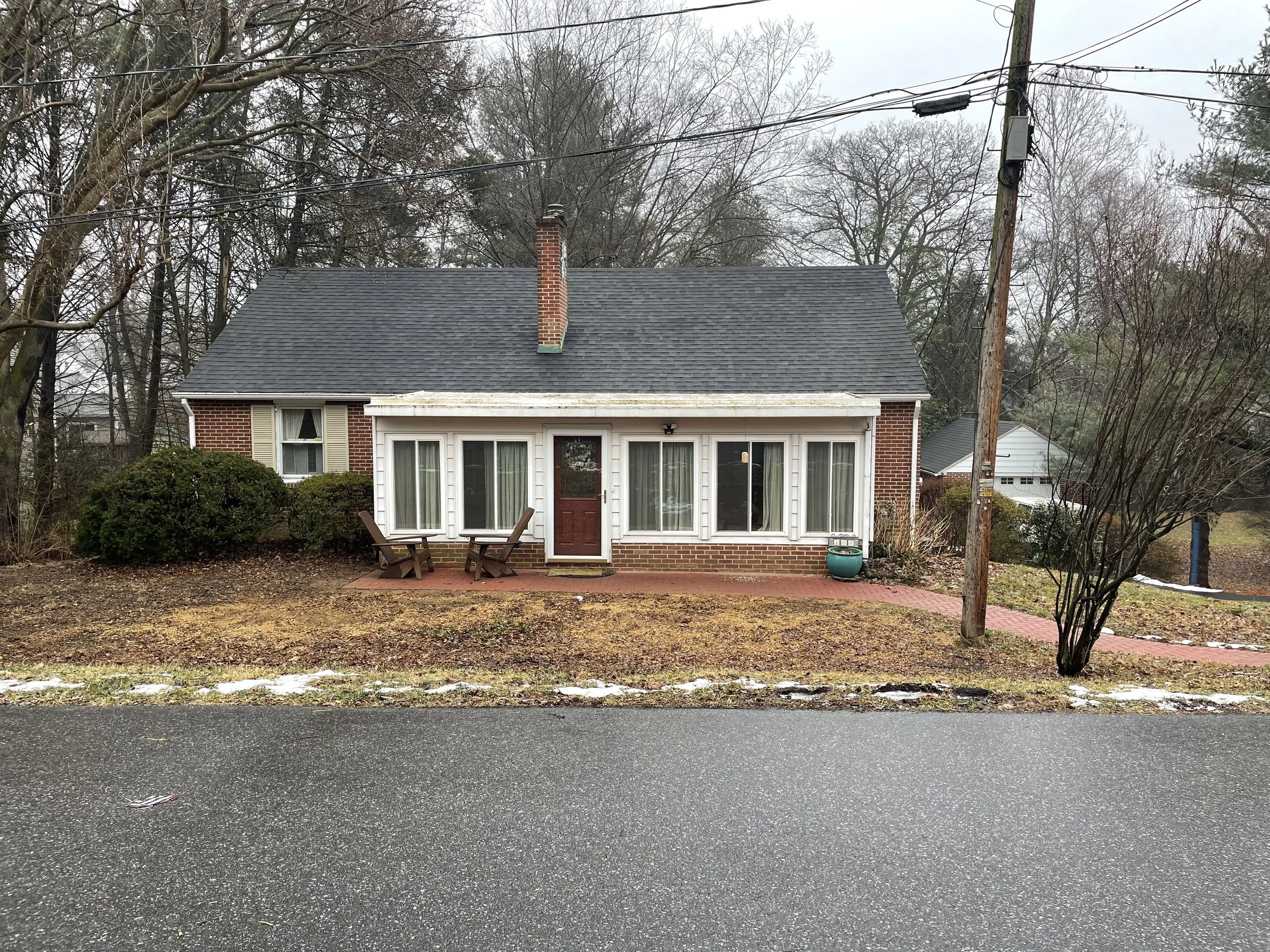 Before lawn conversion.